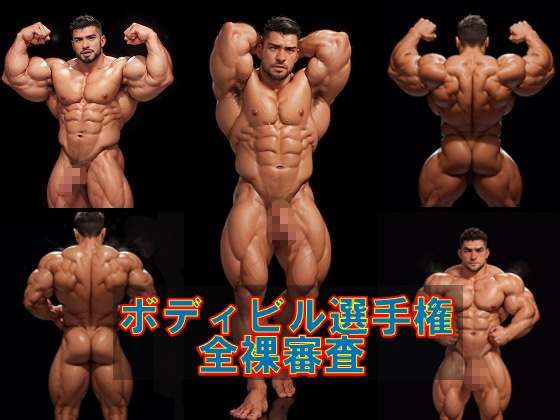 [剛毛ブラシ] の【ボディビル選手権全裸審査】