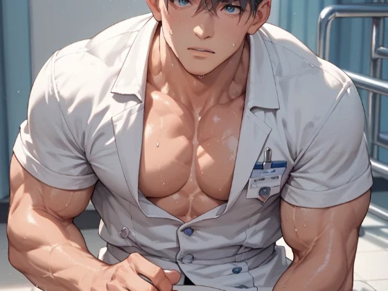 [ダラナ] の【ガチムチエロナースのお兄さんは発情患者にぶっといお注射をぶっ刺されまくりです！】